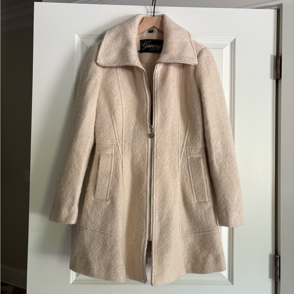 Guess Wool Blend Women’s Zip up Coat - Picture 1 of 6